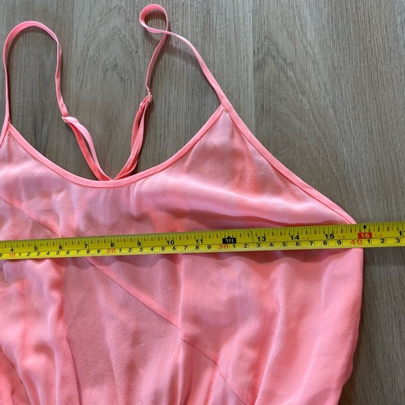 WILFRED 100% Silk Romper in a beautiful Coral Pink color. Size XS - Picture 6 of 8